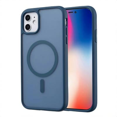 imoshion Hoesje - Geschikt voor iPhone 11 - Color Guard Backcover geschikt voor MagSafe - Donkerblauw