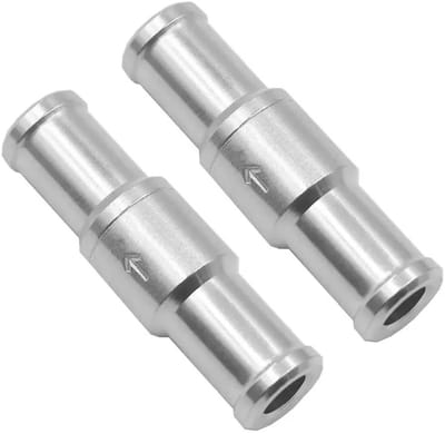 VT Goods - Brandstofterugslagklep - Aluminium - Duurzaam en betrouwbaar - 12mm - Geschikt voor benzine en diesel - 2 stuks - Perfect voor diverse to...