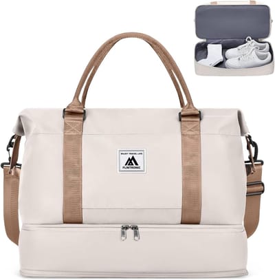 40 x 30 x 20 cm Opvouwbare Reistas voor Ryanair Handbagage, 24 Liter Onderstoel Bagage met Afneembare Waterdichte Zak en Schouderriem, Ideaal voor Reizen, Vrouwen en Mannen