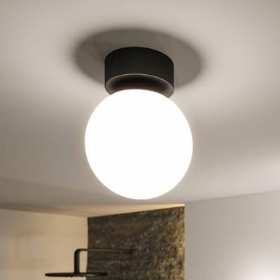 Selection Bathroom LED-plafondlamp Gove IP44 3000K 900lm 230V 9W Zwart mat, Satijn