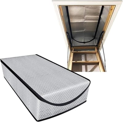 Zolderluik Isolatiehoes 63.5x138 cm - Stofkap voor zolderluik - Energiebesparend Met Rits - Voor Valtrappen - Zomer Koel, Winter Warm