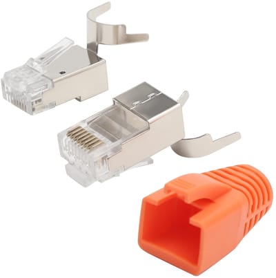 Dailygoody - RJ45-stekkers - Netwerkstekkers - Pass-Through ontwerp - 10 stuks - Geschikt voor AWG23 kabels