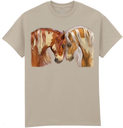 Paarden Two Hearts - Horses The Coloured House T-shirt M