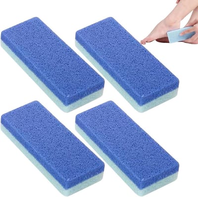 Puimsteen Voeten - Peeling Steen - Huid Verzorgen - Ergonomisch Ontwerp - 4 Stuks - Naturel