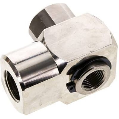 G 1/2'' Binnendraad Messing Draaidoorvoer 12 Bar met FKM Afdichting - FL3-F-BNF-012G-038G-R