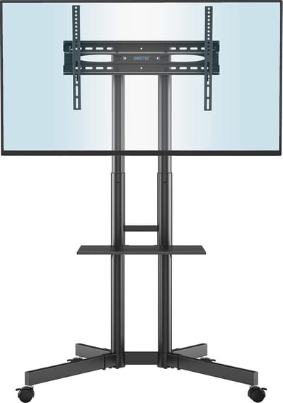 BONTEC Verrijdbare TV Standaard - Geschikt voor 32-85" LCD/LED/Plasma - Tot 60kg - Max VESA 600x400mm