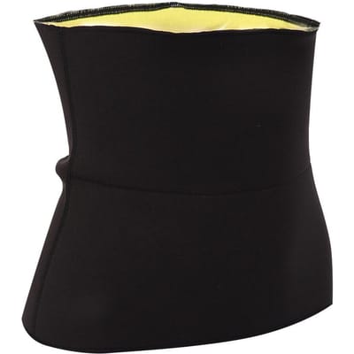 Ceinture de sport pour adultes, Yoga, Fitness, amincissante, transpiration, ceinture de fixation de l'abdomen XL black