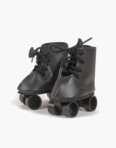 Minikane Poppenschoenen Zwarte Rolschaatsen 34 cm