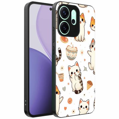 Geschikt voor Oppo Reno 14 F Telefoonhoesje met katten opdruk - TPU backcover case cat design - Smartphonica geschikt voor Oppo Reno 14 F