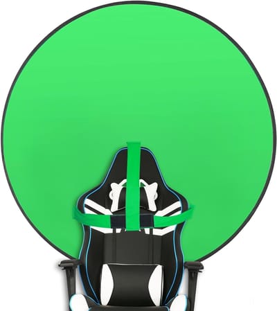 Vouwbaar Groene Achtergrond van 145 cm – Dubbelzijdig Scherm voor Fotografie, Streaming en Videobellen – Ideaal voor Gaming en Online Meetings