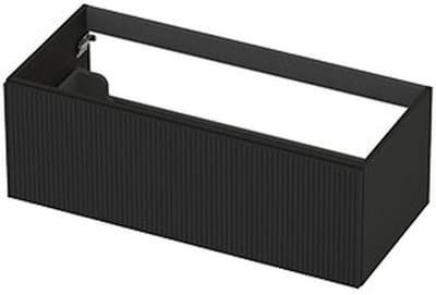 INK - Onderkast 1L Gelakt Gefreesd Tbv Greep - 1000x450x350 Mm - Mat Zwart