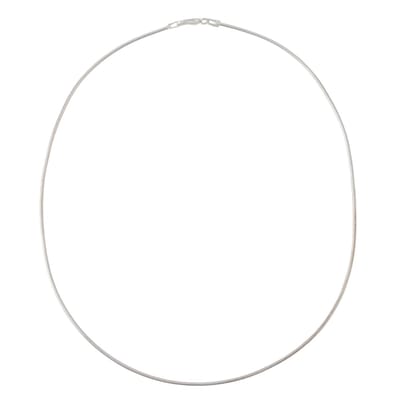 Behave – Zilveren Ketting 925 – 42 Cm – 1,4 Mm – Massief Zilver – Snake Chain – Slangen ketting