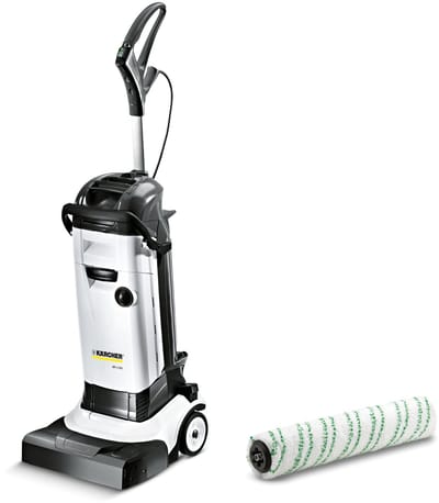 Kärcher BR 4.300 SET - Incl. extra microvezelrol - Vloerreiniger - 200 m² - Direct droog - 4/4 liter reservoir - Rolborstel rood - 820 W