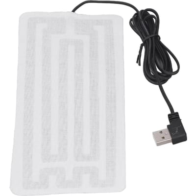 USB Verwarmingsfolie 7.5x3.5in Veilig Duurzaam Koolstofvezel Machinewasbaar USB Verwarmd Kussen voor Taille Lichaam white