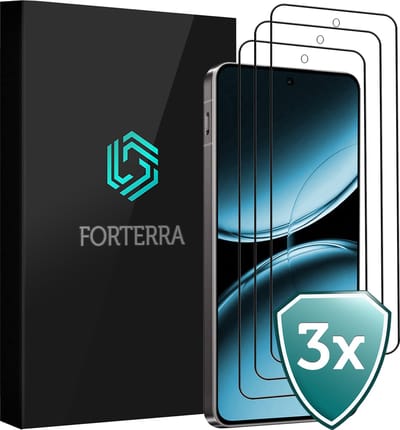 Forterra Screenprotector Geschikt voor Oneplus Nord 4 Screenprotector Glas Gehard Screen Full Cover - Screen Protector Geschikt voor Oneplus Nord 4 Screenprotector Tempered Glass - 3 PACK