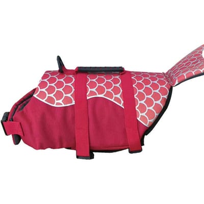 Gilet de sauvetage pour chiens Super flottabilité Sirène Requin Gilet de sauvetage pour chiens Petits et grands chiens Réfléchissant Sûr Maillot de bain pour chiot avec poignée (as the picture,XL Chest 70-98cm)