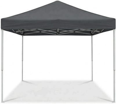 Professionele Pop-up Partytent 3x3m - Luxe Vouwtent - Waterdicht & UV-bestendig - Versterkt Stalen Frame met Topventilatie - Inclusief Verrijdbare Draagtas & Zandzakken - Donkergrijs