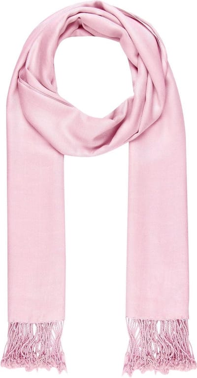 Dames Sjaal - Omslagdoek Foulard - Outfit Completeren - Zijdezacht Materiaal - One Size - Baby Roze
