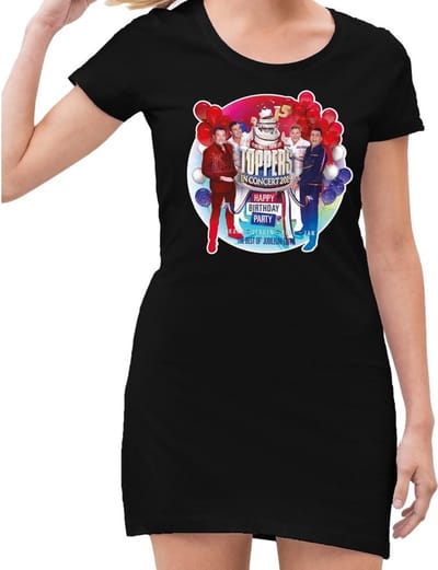 Zwart Toppers in concert 2019 officieel jurkje dames - Officiele Toppers in concert merchandise 38