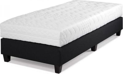 Hotelbed Cambridge 90 x 210, meubelstof zwart