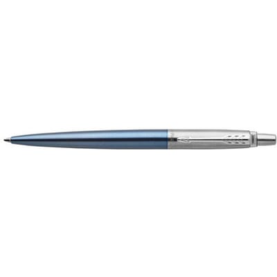Parker Jotter-balpen | Waterloo Blue | Medium punt met blauwe inkt | Cadeauverpakking