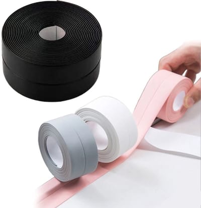 rollen zelfklevende PVC-afdichtingsstrips, waterdichte afdichtingstape en flexibele hoekbeschermers, geschikt voor het beschermen van keukenspoelbakken, badkuipen, toiletten en badkamers tegen schimmel.