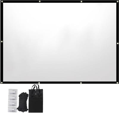 Golf Simulator Scherm - Projectiescherm Golf Training - Indoor Golf Oefenen - Duurzaam Canvas Materiaal - 170cm x 128cm - Wit