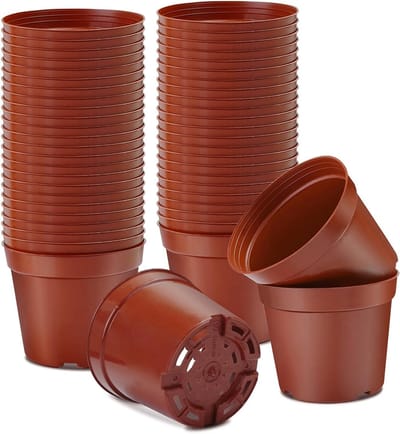 Plastic kweekpotten voor zaadjes en stekjes, 20 stuks, ideaal voor bloemen, groenten en vetplanten