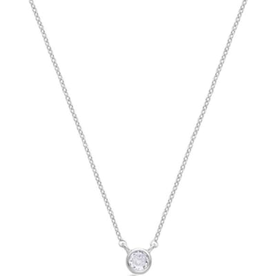 Luxenter Rhodium Plated Briljant Zirkonia Ketting - Akele