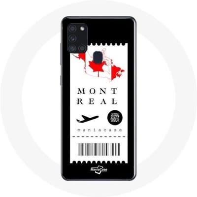 Coque Samsung Galaxy A21S Billet d'avion Montreal