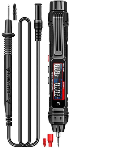 Digitale Multimeter Pen - Tester Elektra - Elektrische Metingen - Pen Vorm Compact - 4V 600V - Zwart