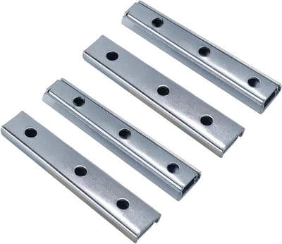 Bank Klink Bed - Meubel Connectoren - Flexibel Meubilair - Eenvoudig te Installeren - 4 Stuks - Zilver