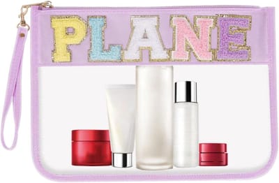 Famanu – Transparante huidverzorgingstas en toilettas, waterdichte travel organizer voor make-up en accessoires