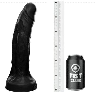 Fist Club - BULK REACTOR - Siliconen Dildo - 30 x 7,4 cm - Zwart