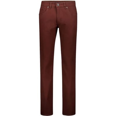 Gardeur Broek Bill Cottonflex Organic Cotton Tencel Blend Cashmere Touch Roestrood / male