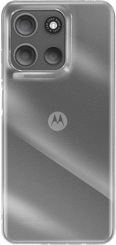 Mayaxess, Hoesje voor Moto G17 / G17 Power van Dun 2mm Siliconen met Verhoogde Rand, Transparant