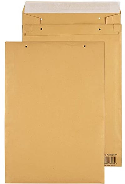 Eco Kussen 140gsm gerecycled Kraftpapier - Gewatteerde Plasticvrije Papieren Mailer Pack van 100
