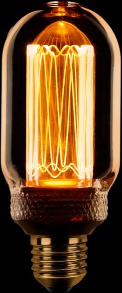ETH Buis T45 kooldraad LED 45x112mm buislamp E27 3.5w/12w 1800k dimbaar 120L amber/goud