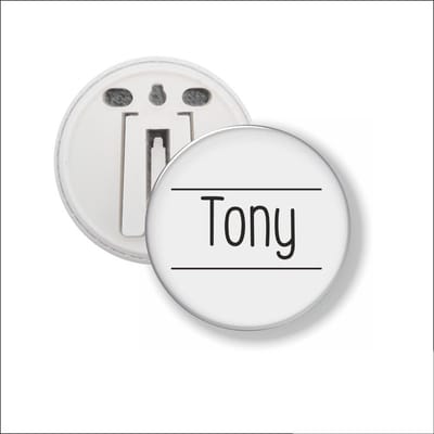 Button Met Clip 58 MM - Tony