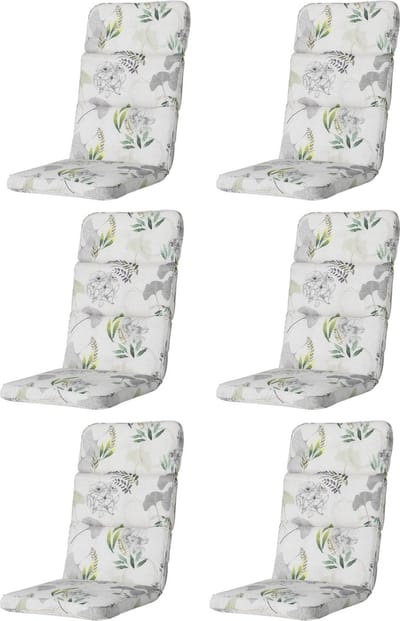 Madison - Tuinkussen - Universeel - Lage Rug - 6 st. - Emmy Excellent - 105x50cm - Tuinstoelkussens - Standenstoel