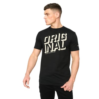 Crosshatch Mannen Protrax Katoenen T-shirt (Zwart)