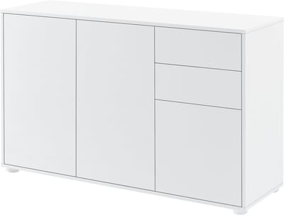 Commode Paarl druk en open 74x117x36 cm wit hoogglans