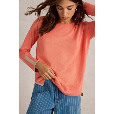 White Stuff Olive Jumper Mid Coral Maat: 16 | Sweaters Outlet | Dames | Blauw