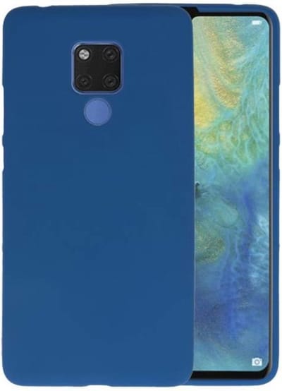 Hoesje Geschikt voor de Huawei Mate 20 X - Backcover Color Telefoonhoesje - Navy