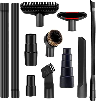 10-delige Stofzuiger Accessoireset met Adapters en Smalle Spietborstel