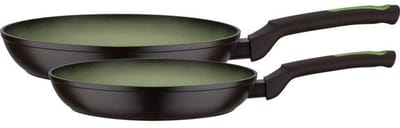 Set van 2 koekenpannen - Inductie - GSW - AVOCADO - Ø 24 en 28 cm - 3 mm gesmeed aluminium - Groen