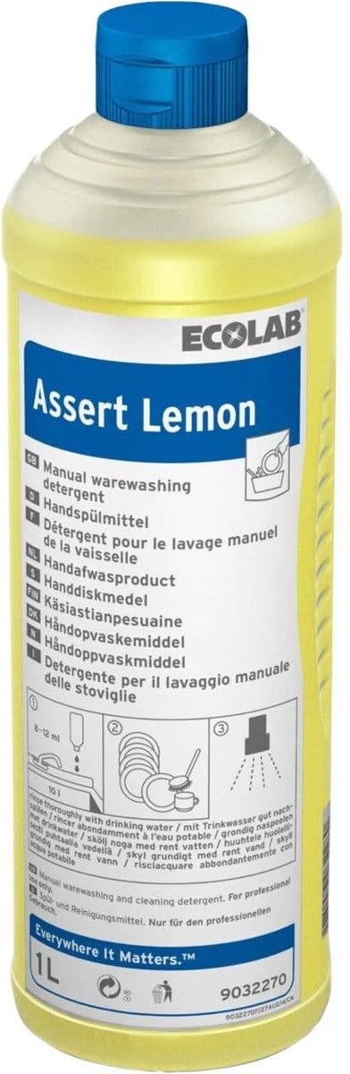 Ecolab Handafwasmiddel Assert Lemon (1000 ml)