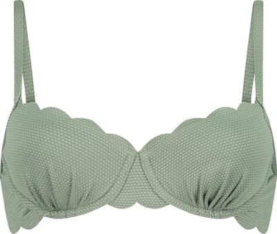 Hunkemoller Scallop padded bikinitopje Dames Bikinitopje - Maat B75