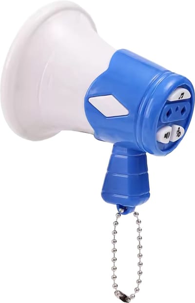 Megafoon Sleutelhanger - Microfoon - Luidspreker - Ultras - Grappig Kado
