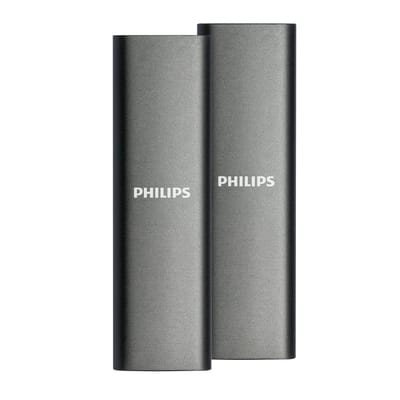 SSD Philips extern ultra speed space grey 500GB - 2 stuks